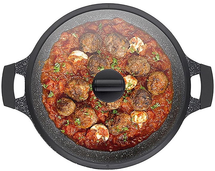 Naczynie do zapiekania Kela Stella Nova okrągłe z pokrywką szare 23.5 cm (4025457122262) - obraz 3