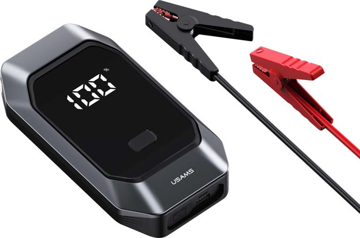 Пускозарядний пристрій Usams ZB284ZDB01 500A 8000 mAh Black (ZB284ZDB01) - зображення 5