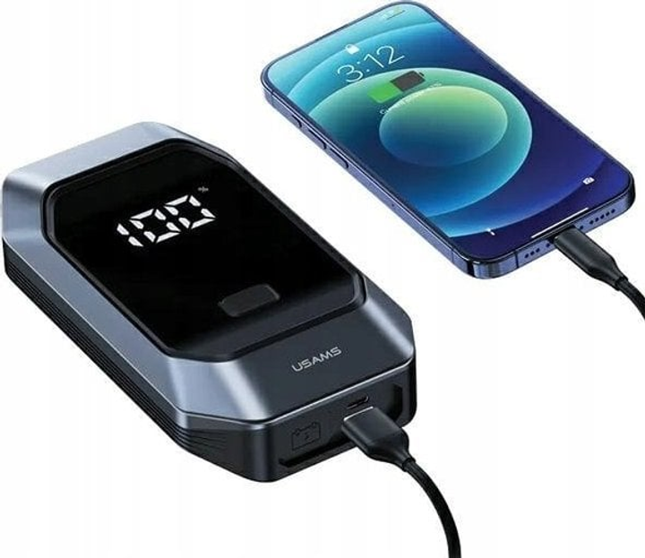 Пускозарядний пристрій Usams ZB284ZDB01 500A 8000 mAh Black (ZB284ZDB01) - зображення 8