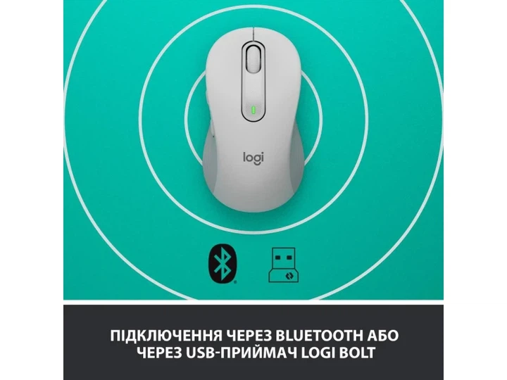 Миша Logitech Signature M650 Wireless Off-White (910-006255) - изображение 5