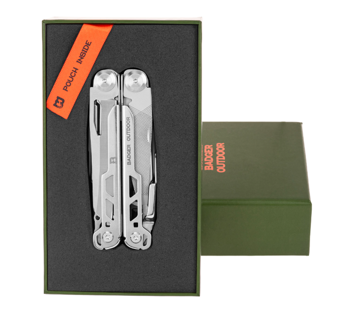 Мультитул Badger Outdoor Claw 20 Инструментов Нейлоновый Чехол Серый BO-MT-CLW - изображение 3