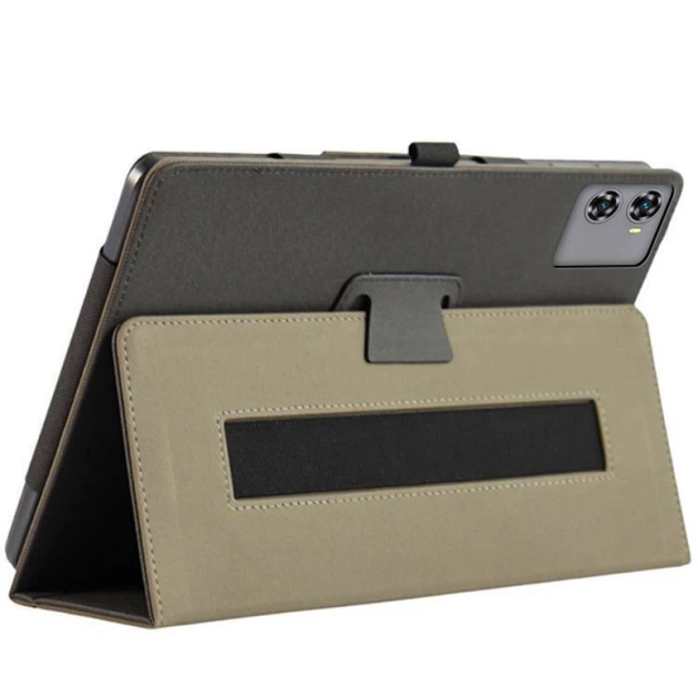 Чохол - книжка Textile Leather Case with Stand для Oukitel OT9, Black - Фото 3 Чохол - книжка Textile Leather Case with Stand для Oukitel OT9, Black - зображення 3