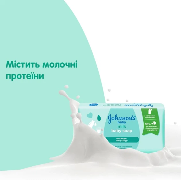 Упаковка мыла Johnson’s Baby с молоком 90 г х 6 шт (3574661642826) - изображение 7