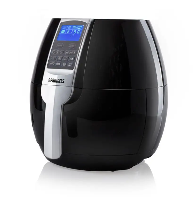 Фритюрниця Princess Air Fryer 182020, 1500 Вт, 3,2 л (0,8 кг), 8 програм, електронне керування, таймер, РК дисплей, чорна - изображение 7