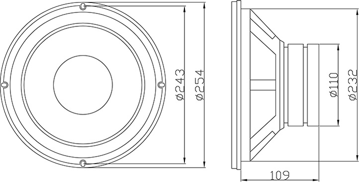 Głośnik samochodowy Blow GDN25 8 Ohm (5900804042341) - obraz 2