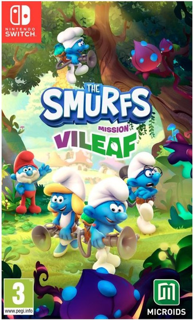 Gra Nintendo Switch The Smurfs: Mission Vileaf (Kartridż) (3760156489650) - obraz 1