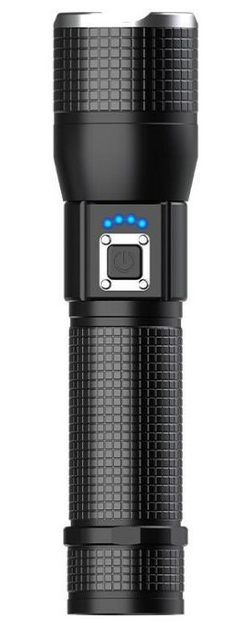 Ліхтарик акумуляторний Standart LED SD-3828 Чорний (4772013278252) - зображення 1