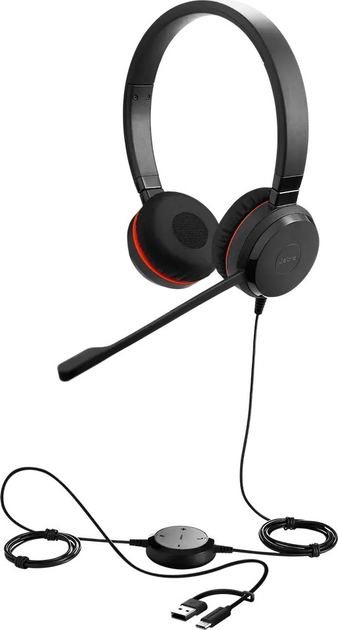 Słuchawki Jabra Evolve 20 SE Stereo USB-A/C MS (4999-823-369) - obraz 3