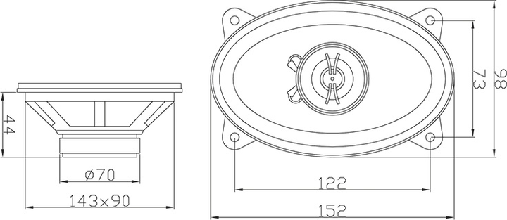 Głośniki samochodowe Blow WH-4616 (5900804056096) - obraz 2