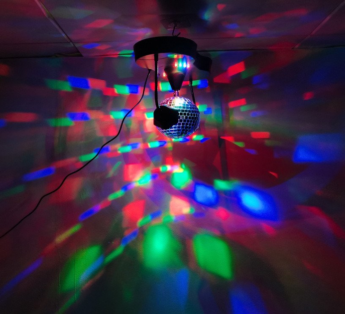 Lampa disco Standart LUMINAIRE DISCO 1.29W RUTULYS RGB IP20 (4772013449522) - obraz 4