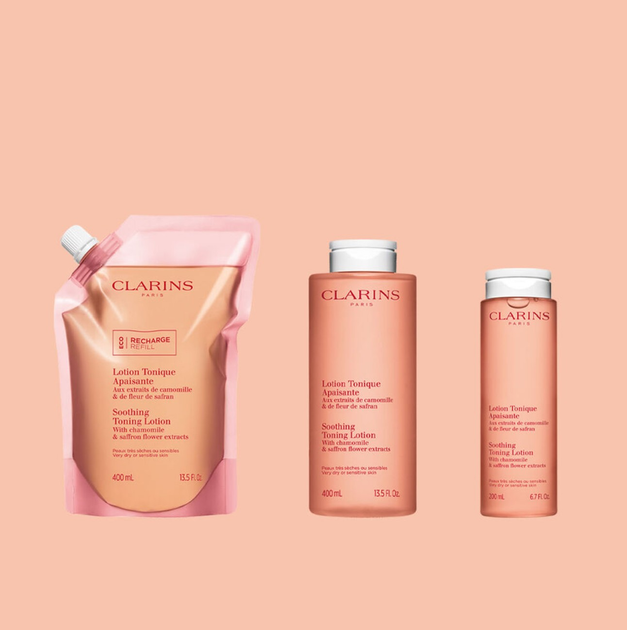 Wkład wymienny Lotion do twarzy Clarins Soothing Toning łagodzący 400 ml (3666057217302) - obraz 3