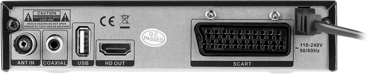 Tuner cyfrowy Cabletech URZ0336C DVB-T/C Hevc H.265 10bit (5901890111171) - obraz 3