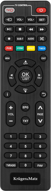 Tuner cyfrowy Kruger&Matz KM0550D DVB-T2 H.265 HEVC (5901890110686) - obraz 5