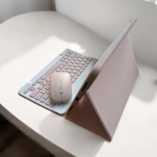 Чохол-клавіатура CaseFashion в комплекті з мишкою для iPad 10 10.9" (2022) Pink Sand - Фото 3 Чохол-клавіатура CaseFashion в комплекті з мишкою для iPad 10 10.9" (2022) Pink Sand - изображение 3