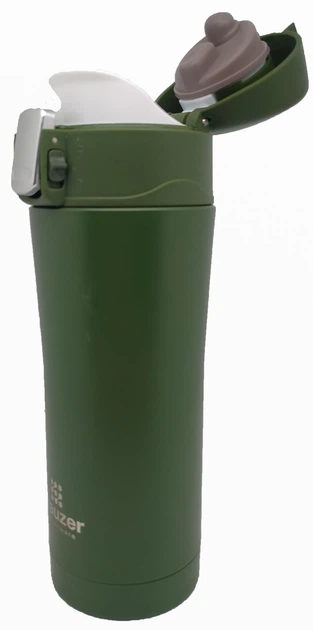 Термочашка 350мл Krauzer 86-350Matte Khaki - Фото 2 Термочашка 350мл Krauzer 86-350Matte Khaki - изображение 2