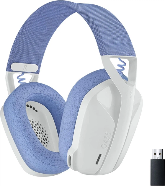 Навушники з мікрофоном Logitech G435 LIGHTSPEED White (981-001074) - Фото 1 Навушники з мікрофоном Logitech G435 LIGHTSPEED White (981-001074) - изображение 1