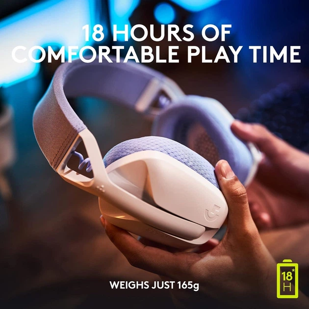 Навушники з мікрофоном Logitech G435 LIGHTSPEED White (981-001074) - Фото 5 Навушники з мікрофоном Logitech G435 LIGHTSPEED White (981-001074) - изображение 5