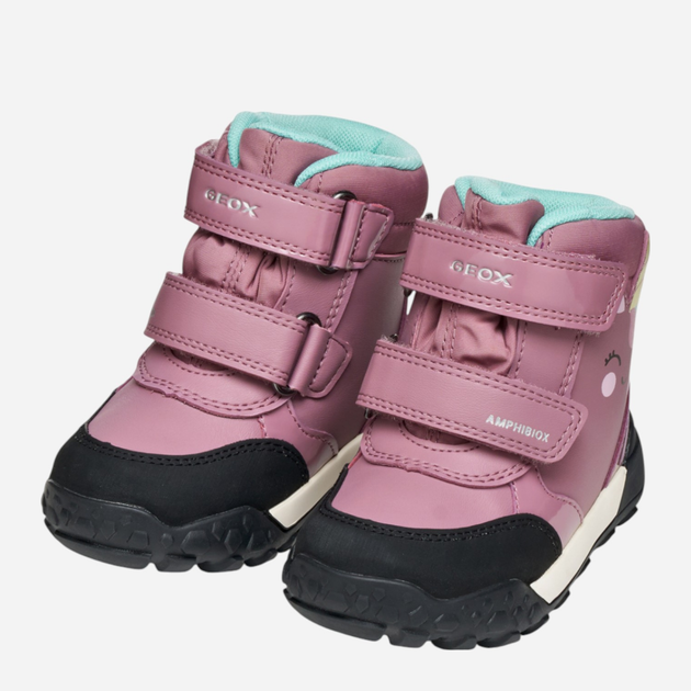 Дитячі демісезонні черевики для дівчинки Geox B Trekkyup Girl B Ab B566MD-054FU-C8006 25 Рожеві (8058192465239) - зображення 5