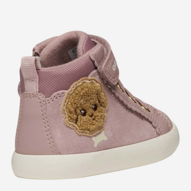 Sneakersy dziecięce wysokie dla dziewczynki Geox B Gisli Girl B561MB-022BC-C8056 24 Różowe (8058192446108) - obraz 4