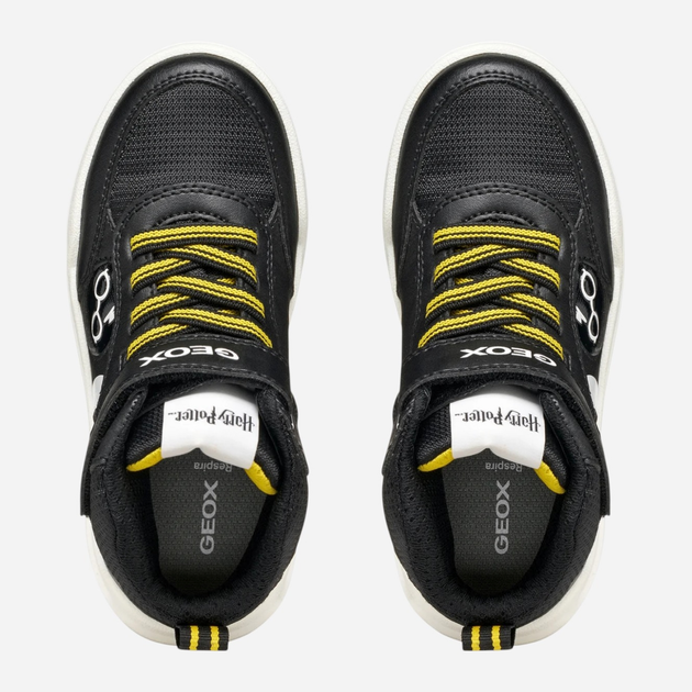 Sneakersy chłopięce wysokie Geox J Buzzerlight Boy J56MCD-054FU-C0048 28 Czarne (8058192455841) - obraz 4