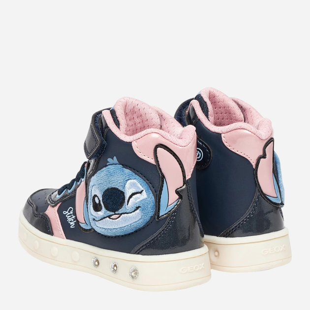 Sneakersy dziecięce wysokie dla dziewczynki Geox J Skylin Girl J568WH-0BCKN-C0694 24 Granatowe (8058192422027) - obraz 3