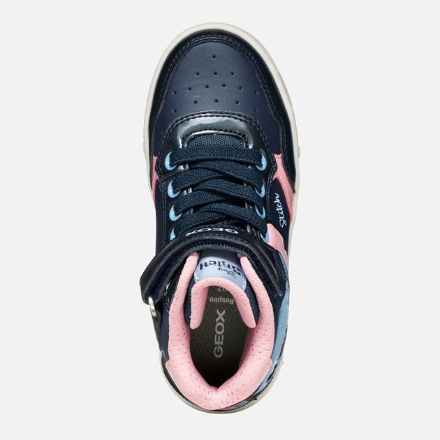 Sneakersy dziecięce wysokie dla dziewczynki Geox J Skylin Girl J568WH-0BCKN-C0694 29 Granatowe (8058192422065) - obraz 5