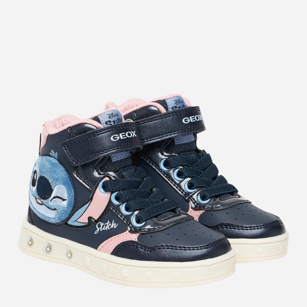 Дитячі високі кеди для дівчинки Geox J Skylin Girl J568WH-0BCKN-C0694 34 Темно-сині (8058192422119) - зображення 2