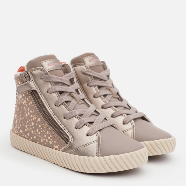Sneakersy młodzieżowe dziewczęce wysokie Geox J Mirroless Girl J46MNA-0AUAJ-C5005 35 Beżowe (8056206992573) - obraz 2