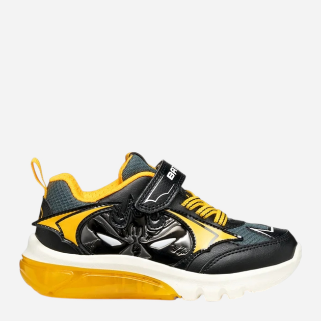 Buty sportowe chłopięce na rzepy świecące Geox J Ciberdron Boy J56LBC-0BC14-C0054 32 Czarne (8058192456039) - obraz 1