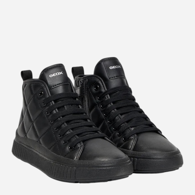 Sneakersy młodzieżowe dziewczęce wysokie Geox J Laquinny Girl J56M3F-000BC-C9999 36 Czarne (8058192519994) - obraz 2