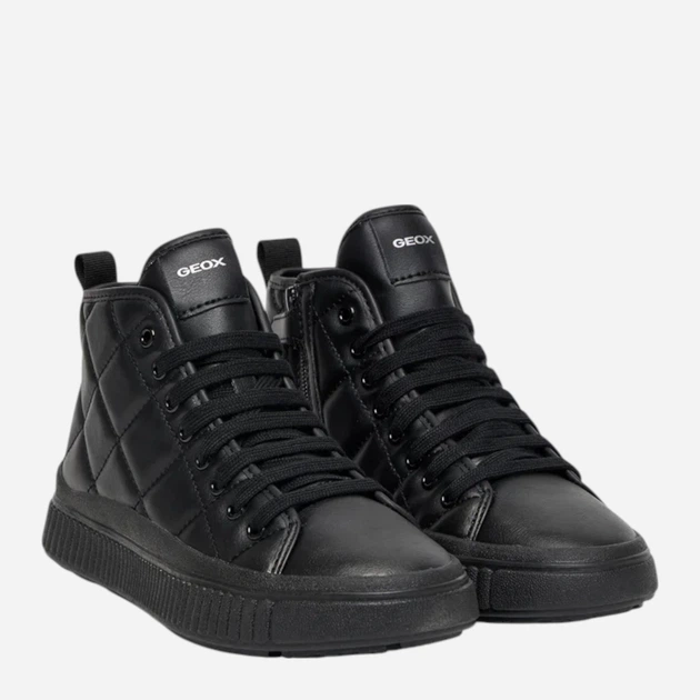 Sneakersy młodzieżowe dziewczęce wysokie Geox J Laquinny Girl J56M3F-000BC-C9999 38 Czarne (8058192520013) - obraz 2