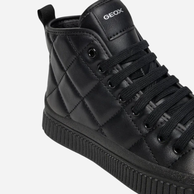 Sneakersy młodzieżowe dziewczęce wysokie Geox J Laquinny Girl J56M3F-000BC-C9999 38 Czarne (8058192520013) - obraz 4