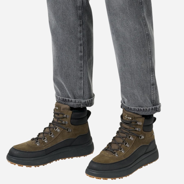 Trzewiki męskie skórzane Geox U Granito + Grip B A U46FZD-022BC-C0498 43 Khaki (8058192530449) - obraz 2