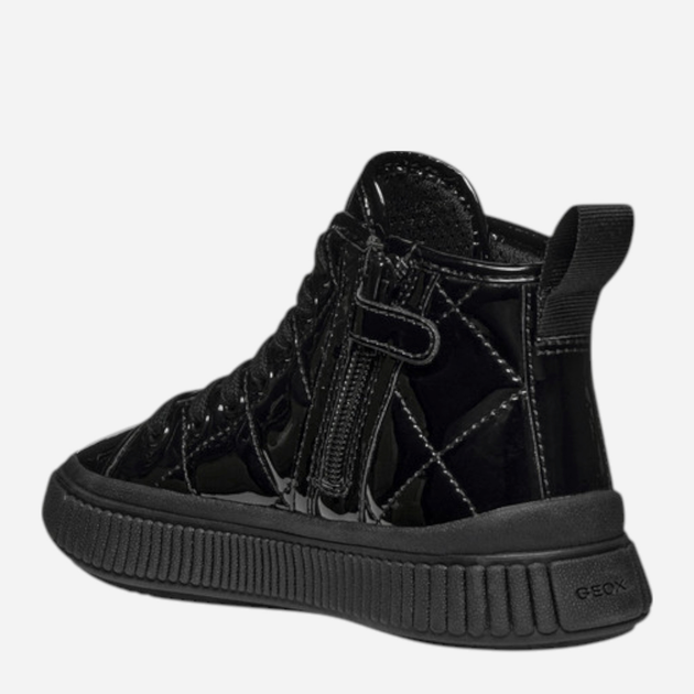 Sneakersy młodzieżowe dziewczęce wysokie Geox J Laquinny Girl J56M3F-000HH-C9999 35 Czarne (8058192520105) - obraz 3