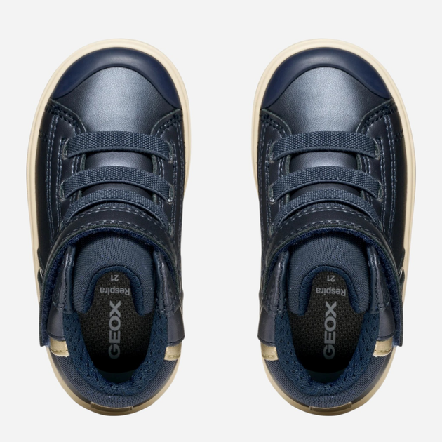 Sneakersy dziecięce wysokie dla dziewczynki Geox B Gisli Girl B461MA-000NF-C4256 22 Granatowe (8058192458552) - obraz 4
