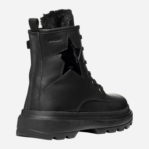 Підліткові демісезонні черевики для дівчинки Geox J Kiddartah Girl J56MGG-08566-C9999 36 Чорні (8058192517709) - зображення 4