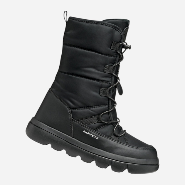 Підліткові зимові чоботи для дівчинки Geox J Willaboom Girl B A J56HWA-0FU54-C9999 38 Чорні (8058192512292) - зображення 5