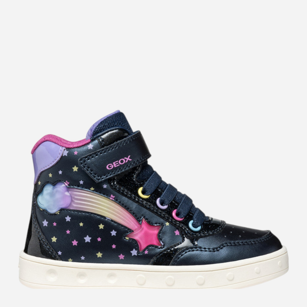 Sneakersy dziecięce wysokie dla dziewczynki Geox J Skylin Girl J568WB-0PVKC-C4243 24 Granatowe (8058192430398) - obraz 1