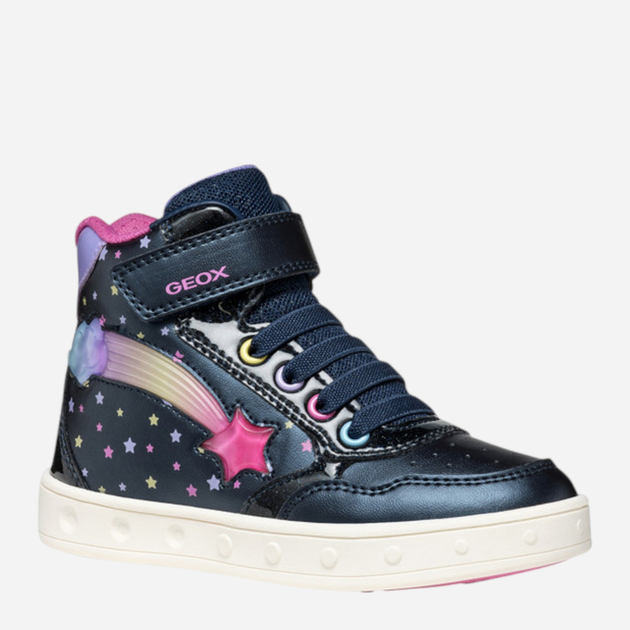 Sneakersy dziecięce wysokie dla dziewczynki Geox J Skylin Girl J568WB-0PVKC-C4243 33 Granatowe (8058192430473) - obraz 2