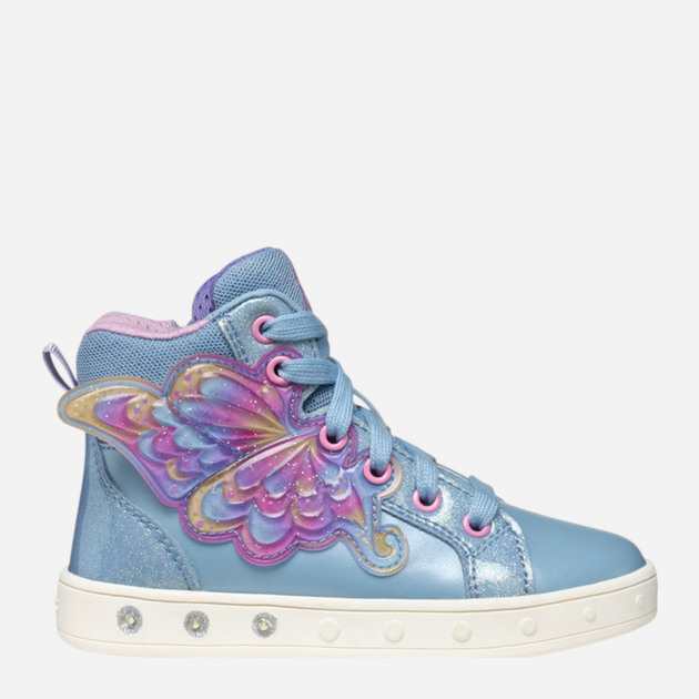 Sneakersy dziecięce wysokie dla dziewczynki Geox J Skylin Girl J568WA-0NFKC-C4Y0G 24 Błękitne (8058192524912) - obraz 1