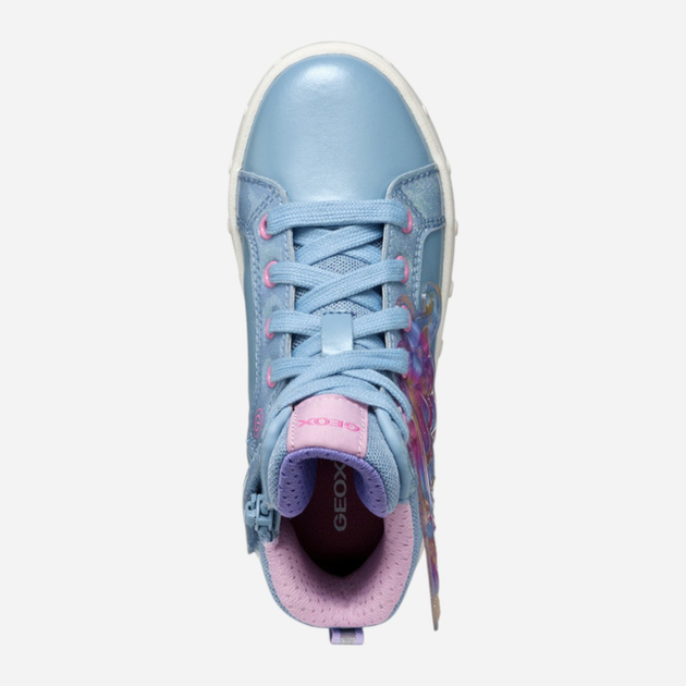 Sneakersy dziecięce wysokie dla dziewczynki Geox J Skylin Girl J568WA-0NFKC-C4Y0G 24 Błękitne (8058192524912) - obraz 5