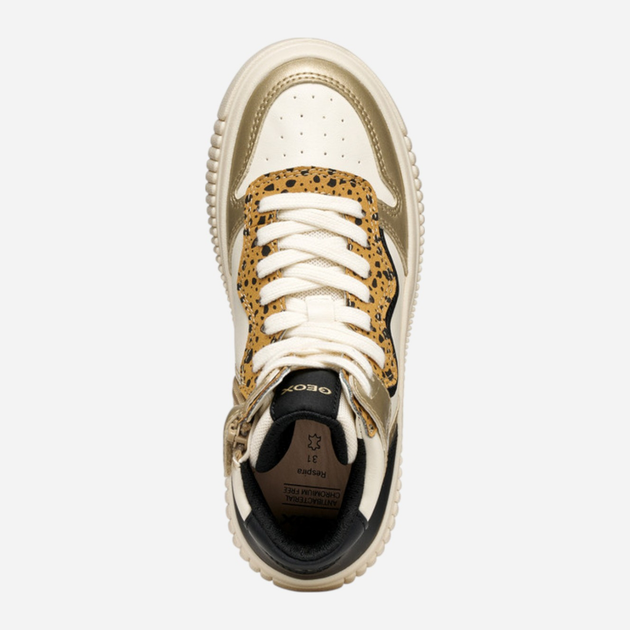 Sneakersy młodzieżowe dziewczęce wysokie Geox J Laquinny Girl J56M3B-054AJ-C1M2U 37 Beżowe (8058192519000) - obraz 5