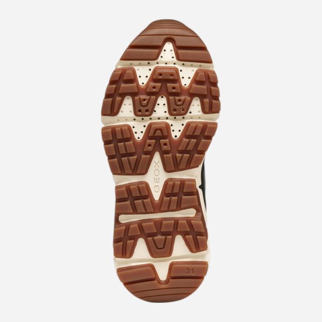Buty sportowe chłopięce na rzepy Geox J Flexyper Plus Boy J56LCA-0MEFU-C3009 35 Khaki (8058192429767) - obraz 7
