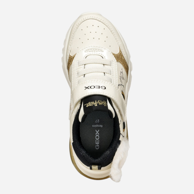Sneakersy dziecięce dla dziewczynki na rzepy Geox J Ciberdron Girl J56LPA-0BCKN-C1M2U 24 Białe (8058192455704) - obraz 5