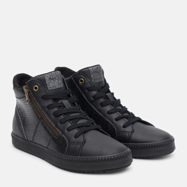 Sneakersy damskie wysokie Geox D Blomiee D166HB-00454-C9999 41 Czarne (8050036166951) - obraz 3