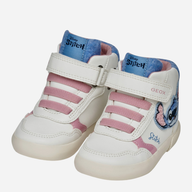 Sneakersy dziecięce wysokie dla dziewczynki Geox B Gisli Girl B561MF-0BCBH-C1206 22 Białe (8058192421679) - obraz 5