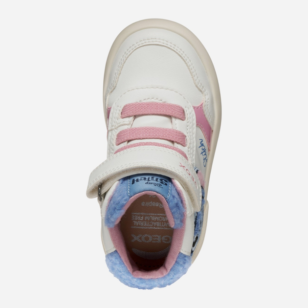 Sneakersy dziecięce wysokie dla dziewczynki Geox B Gisli Girl B561MF-0BCBH-C1206 27 Białe (8058192421723) - obraz 6