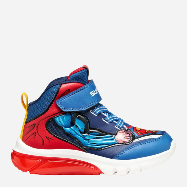 Buty sportowe młodzieżowe chłopięce za kostkę, świecące, zapinane na rzepy Geox J Ciberdron Boy J56LBF-0BC14-C0200 30 Niebieskie (8058192456312) - obraz 1