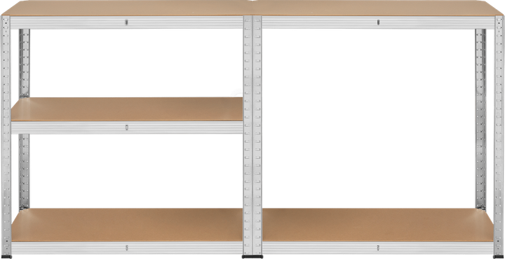 Regał metalowy Rebel RB-1251 180 x 90 x 40 cm Srebrny (5901890104548) - obraz 2