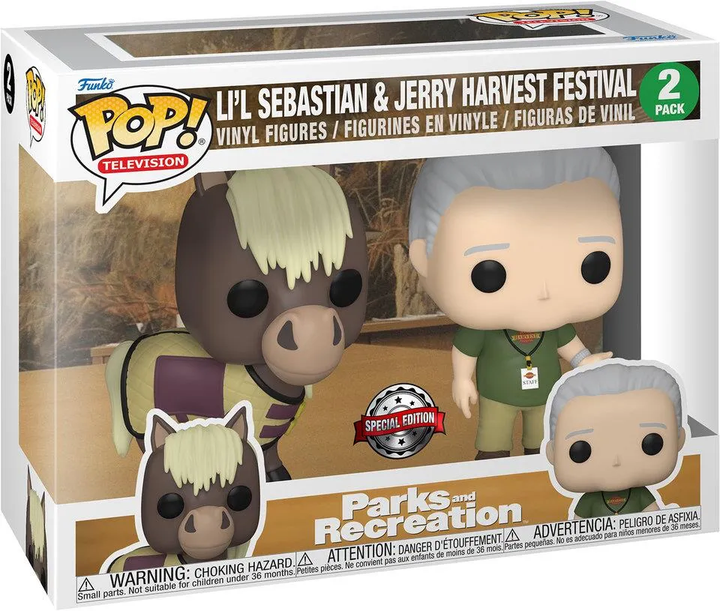 Набір фігурок Funko Pop! Television Parks and Recreation Li'l Sebastian & Jerry Harvest Festival 2 шт (889698624718) - зображення 1